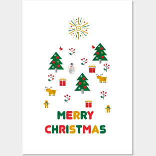 Merry Christmas Posters and Art